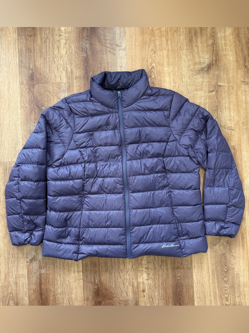 Eddie Bauer EB650 Down Puffer Jacket Women’s 2XL Purple Winter Waterfowl Feather
